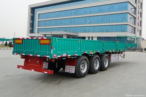 新条件3轴13m直梁低底盘半挂车公路运输卡车拖车