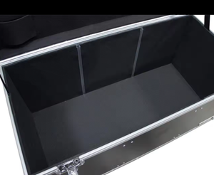 大容量工具储物箱、带轮子的黑色铝制工具箱、带泡沫插入储物箱的铝制硬壳 - Product Image 6