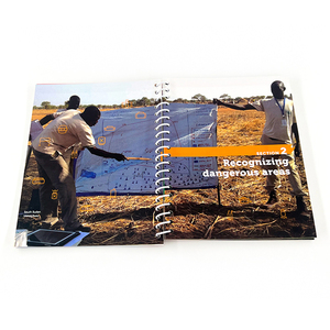 批发定制印刷小册子教育图画书目录小册子笔记本印刷螺旋笔记本 - Product Image 3