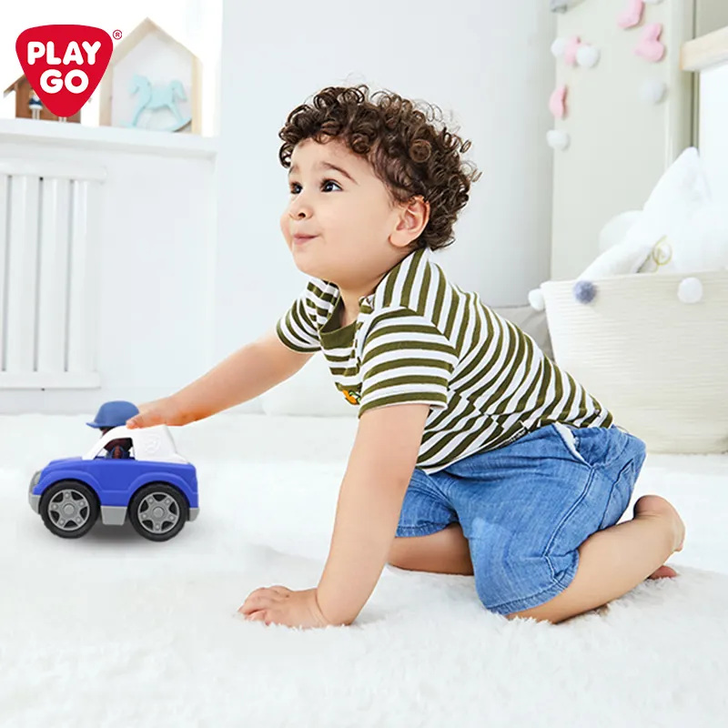 Playgo auf dem GO Mini Polizeiauto Spielzeug tragbares Babyspielzeug