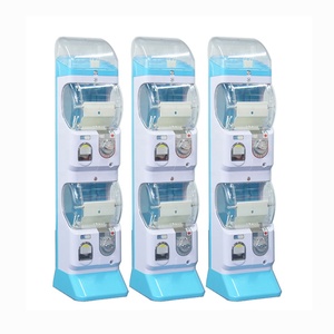 Özelleştirilmiş Zhutong iki katmanlı üst ekran arcade gashapon dağıtıcı jetonlu sürpriz kapsül çocuk oyuncak otomatı - Product Image 1