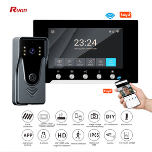 7 Inch <strong>IP</strong>/<strong>tcp</strong> <strong>Intercom</strong> Tuya Smart Home Control Touch Screen <strong>Video</strong> Door Phone with Security <strong>System</strong>
