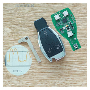 Yüksek kaliteli Mercedes uzaktan 3 düğme Benz araba Logo olmadan akıllı anahtar boş anahtar yükseltme (433 mhz/NEC) araba anahtarı seti anahtarsız giriş - Product Image 2