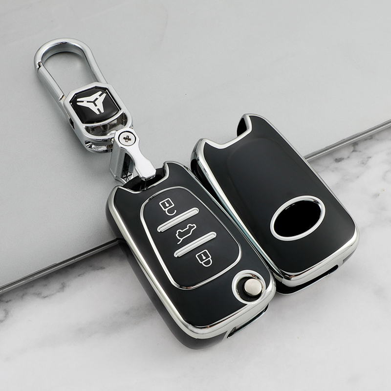 Black + Key Ring