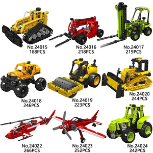 मोल्ड किंग रचनात्मक निर्माण ब्लॉक 24015-24024 हेलीकॉप्टर कृषि वाहन कार sv टेलीहैंडलर प्लास्टिक बिल्डिंग ब्लॉक टॉय सेट - Product Image 6