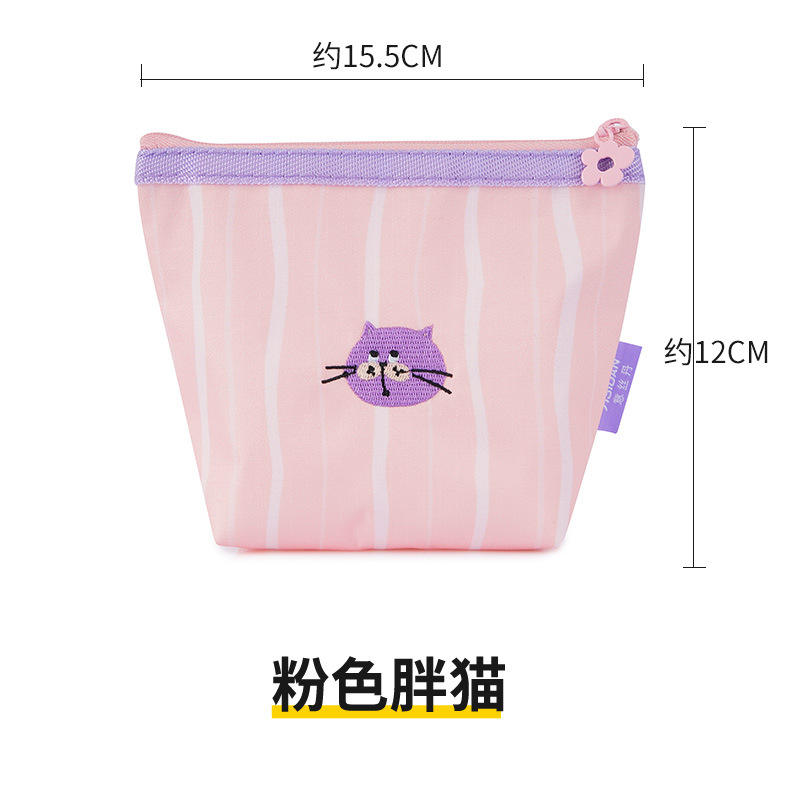 กระเป๋าเก็บของขนาดเล็ก (ลายแมวอ้วนสีชมพู)
