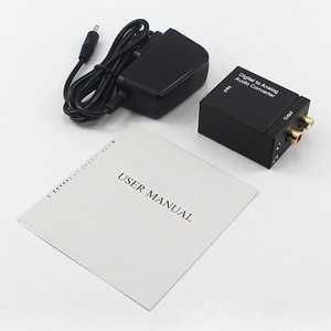 Convertidor de audio digital óptico coaxial Toslink a analógico RCA L/R 3,5 MM con adaptador de corriente - Product Image 4