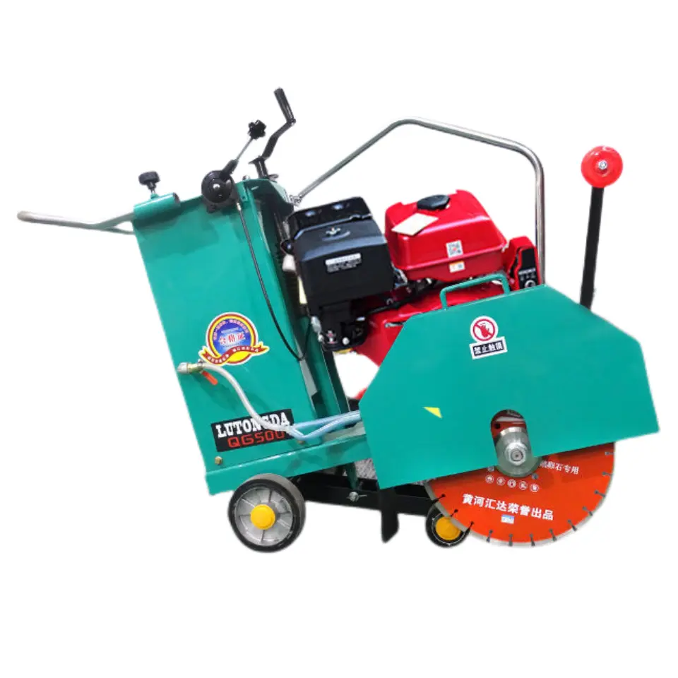 Gasoline/diesel asphalt concrete road cutter cutting machine with blade 500mm for sale