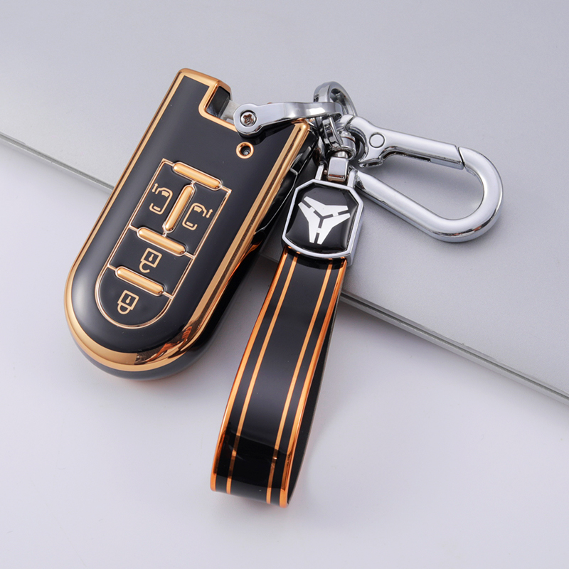 4 Button B Black + Keychain