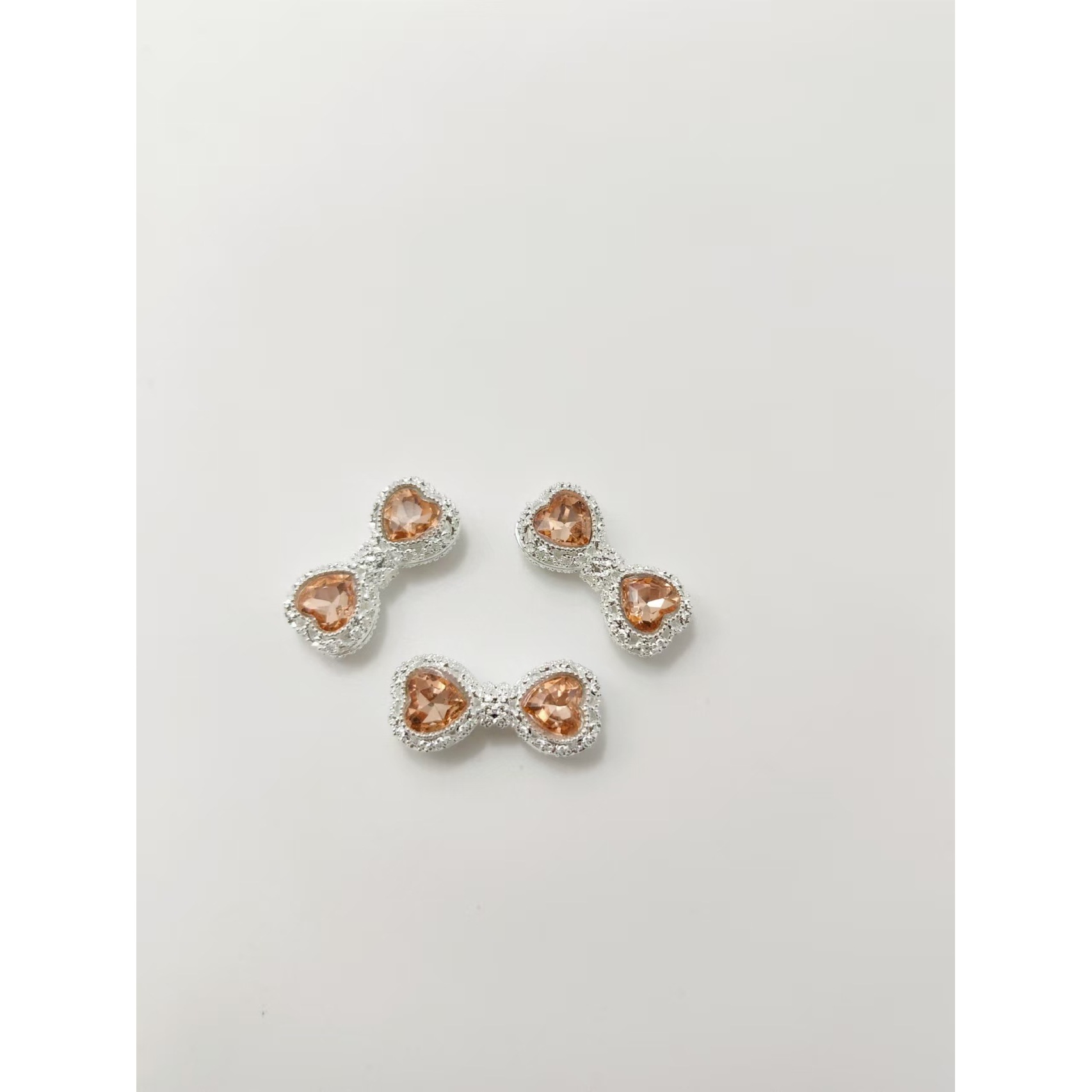 Silver-plated - Peach Diamond