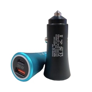 48W Dual Port Car Charger Simultaneous Fast Charging 5V/3A <strong>Output</strong> 9V/2A <strong>Input</strong> OTP &amp; OVP Protection Car Cigarette Lighter Plug - Product Image 1