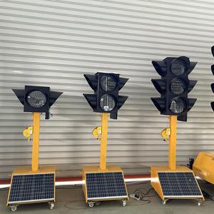 Các Nhà Sản Xuất Bán Hàng Trực Tiếp Tạm Thời Năng Lượng Mặt Trời Powered Di Động Giao Thông Di Động Hệ Thống Kiểm Soát Ánh Sáng Đèn Giao Thông Cho Ngã Tư - Product Image 3