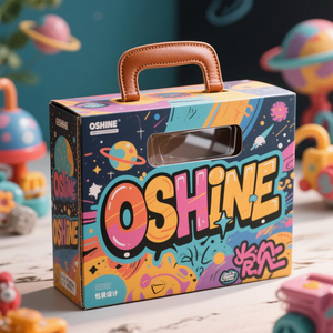 子供のおもちゃ包装箱ハンドル付き段ボール紙ギフトボックスカスタムロゴおもちゃ - Product Image 4