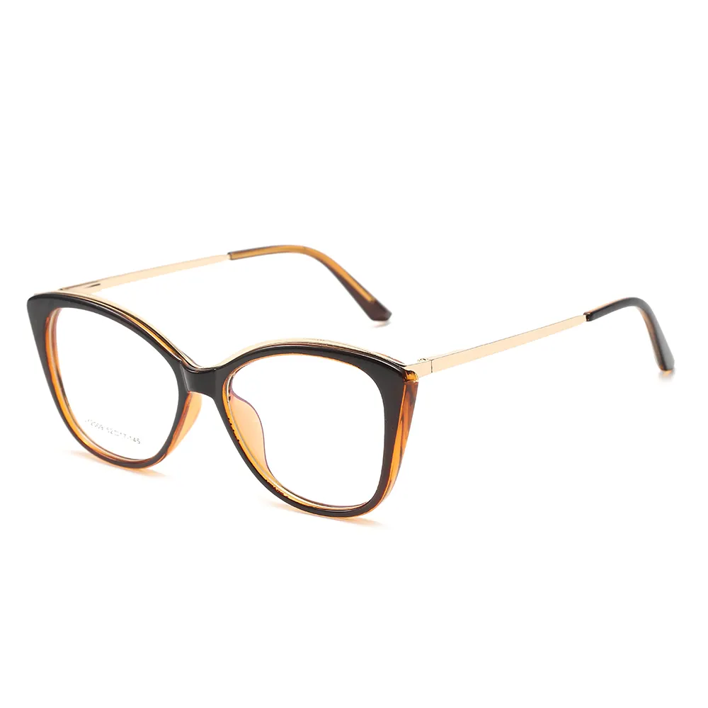 แว่นตา 2022 กรอบแสงน้ําหนักเบาOversize Cat Eyeแว่นตาใสUnisexกรอบแว่นตาเลนส์