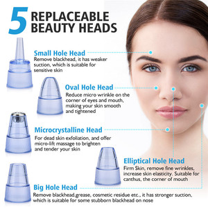 Electric Teenager Korean Uk Blackhead <strong>Removal</strong> Facial Skin Care Pore Cleaner Gun Vacuum Suction Blackhead Remover for Home - Product Image 4