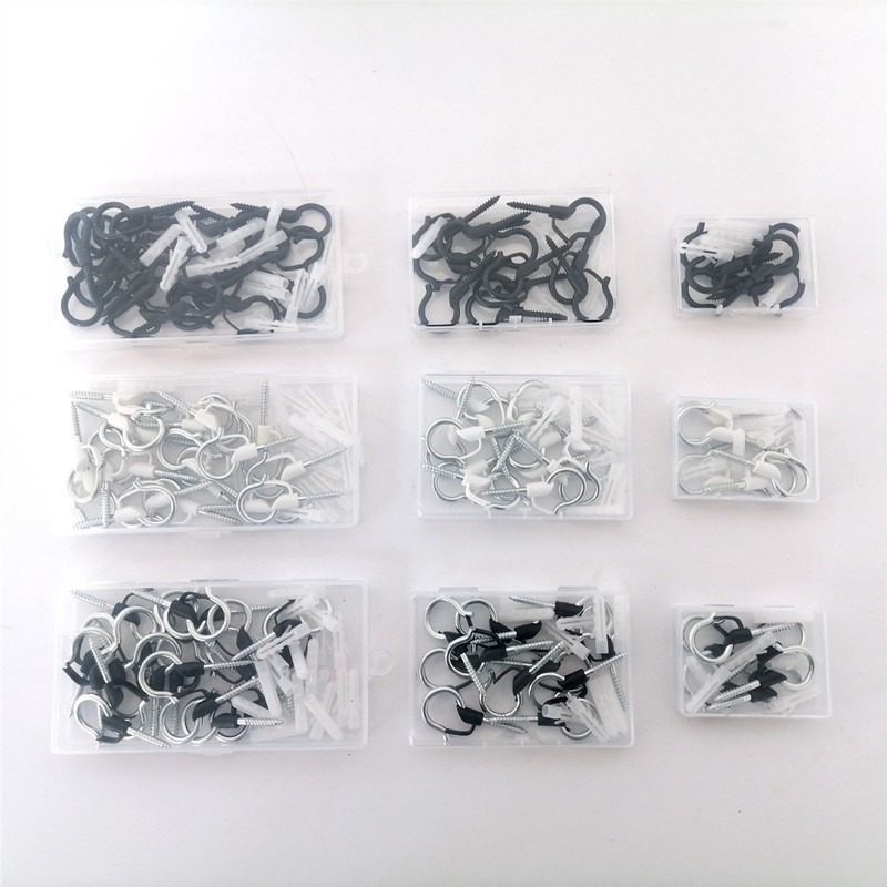 Black+Silver Hook A box = 12 sets (106*73*18mm)
