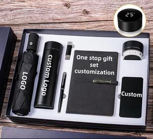 Набор для офиса и корпоративных подарков: вакуумная кружка, флешка, визитница, коврик для мыши, блокнот. - Product Image 1