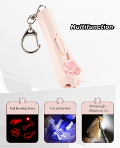 USB-Aufladung Umwelt freundliches PET-Katzen lasers pielzeug Multifunktion ales interaktives LED-Licht Schlüssel bund 5 Muster Cat-Teasing-Laserpointer - Product Image 2