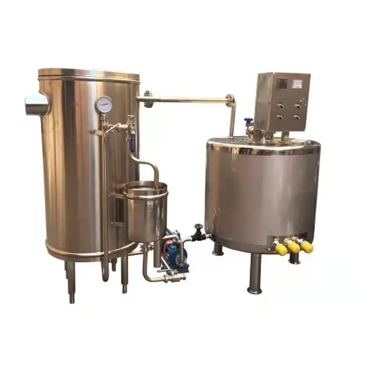 Pequeno experimental leite/suco/bebidas de chá/esterilizador de cerveja uht esterilizador de tubo ultra-alta temperatura