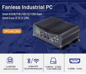 Intel Core I3 I5 I7 Embedded Industrial <strong>PC</strong> 6 RS232 I211 Dual Gigabit Network Fanless Industrial <strong>Pc</strong> with Digital <strong>Input</strong> <strong>Output</strong> - Product Image 2