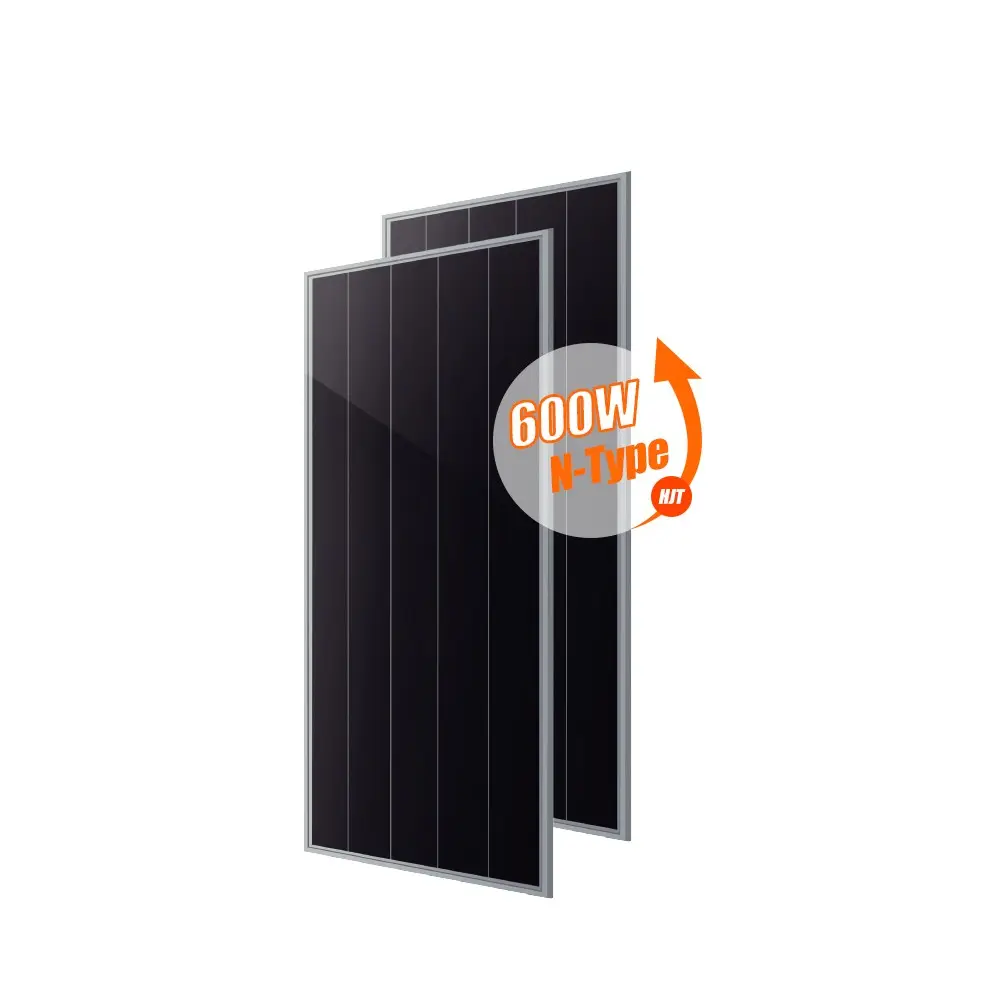 Voorraad Zonnepaneel High Power 600W 700W Paneel Solar Hjt Shingled Cel Zonnepaneel Solar Met Goede Prijs