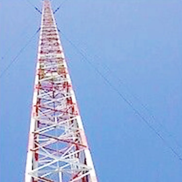 타워 4 다리 격자 마이크로파 통신 20m 높은 4 다리 각도 스틸 안테나 통신 타워