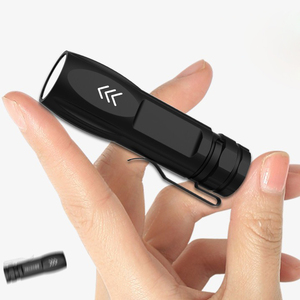 QXMOVING Mini Torch Light Long Distance USB Rechargeable Pocket EDC Tactical <strong>LED</strong> Flashlight With Clip - Product Image 5