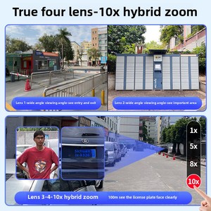 Outdoor 12MP Wifi <strong>Security</strong> <strong>Camera</strong> 3 Screen with 10X Zoom Night Vision Network PTZ <strong>Camera</strong> Two Way Audio AI Motion Tracking CCTV - Product Image 2