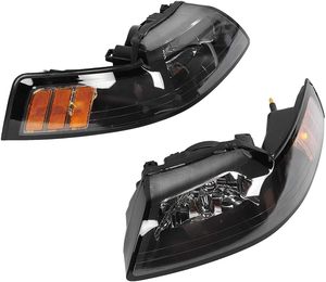 1999-2004年フォードマスタングLED DRLヘッドランプと12Vハロゲン電球55Wパワーの自動照明システム - Product Image 1