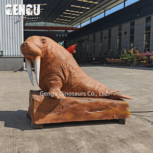 Hayat boyu Animatronic Walrus için müze/tema parkı | Uzaktan kumanda ile robotik Odobenidae | Su geçirmez tasarım | Özel siparişler - Product Image 3