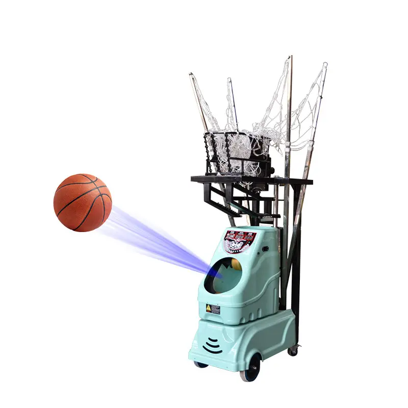 2023 Neue tragbare automatische Basketball-Schieß maschine mit intelligenter Programmierung und faltbarem Netz S6839 zum Verkauf