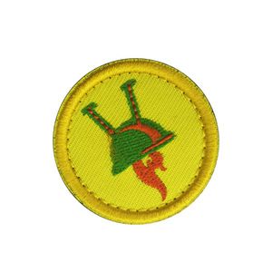 Factory Wholesale in Stock Custom Round Shape Embroidered Badge <strong>Boy</strong> <strong>Scouts</strong> Embroidery Patch Custom LOGO Patches With Hook &amp; Loop - Product Image 3