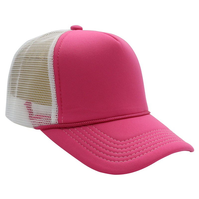 Hot pink+white mesh