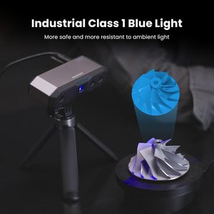Revopoint Mini 2 Escáner de modelo 3D portátil Impresión 3D Mano Industrial Luz azul Estándar 0,02mm Precisión Escaneo rápido 16