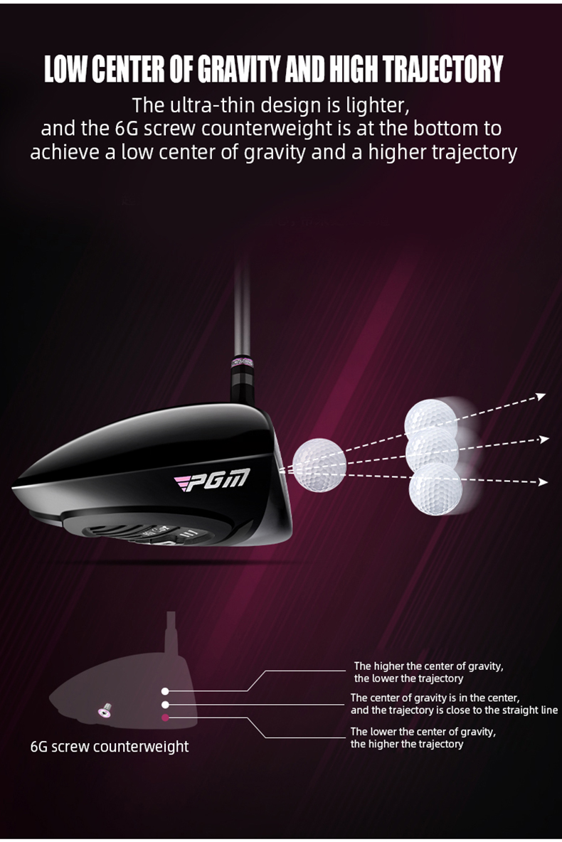 PGM MG041 women 2022 golf club driver custom logo 450cc ladies golf