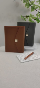 Softcoverパステルノートブックインデックスページと予算計画とオフィスノート用のキャンバスカバー - Product Image 2