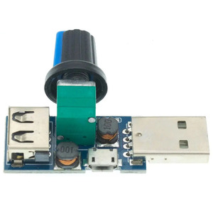 Mini-USB-Lüfter regler Wind geschwindigkeit regler Luftvolumen regler Kühl stumm schaltung Multifunktions-Lüfter drehzahl schalter modul DC 5V