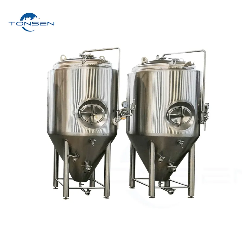 Tonsen tanque de fermentação industrial 500l, máquinas de tanque de fermentação inoxidável para a produção de cerveja