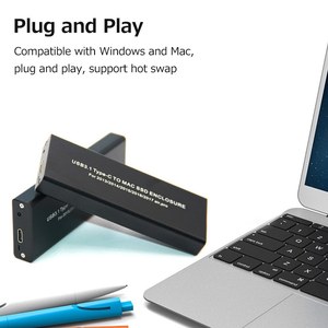 USB3.1 Type-C至<span class=keywords><strong>Mac</strong></span> SSD外壳铝合金硬盘盒兼容2013/2014/2015/2016/2017 MacBook Air/Pro/Retina