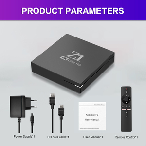 2025 Z1 4K HD TV Set-Top Box con control remoto por voz infrarrojo de doble frecuencia Procesador de cuatro núcleos Fuente directa de fábrica - Product Image 5