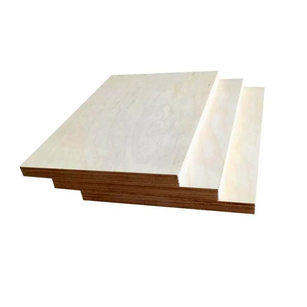 Núcleo de abedul completo de fábrica madera contrachapada de abedul báltico E0 chapa de madera de abedul madera contrachapada para muebles 6MM 18mm 25mm para trabajo en interiores