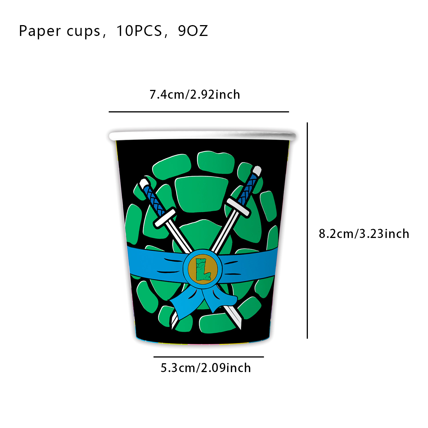 Paper cups-10PCS colorful