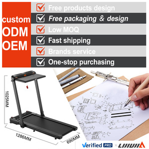 Lijiujia Free Assembly 3 in 1 Walking Pad Multiple Control Home Use Save Space Sports Fitness Running Machine