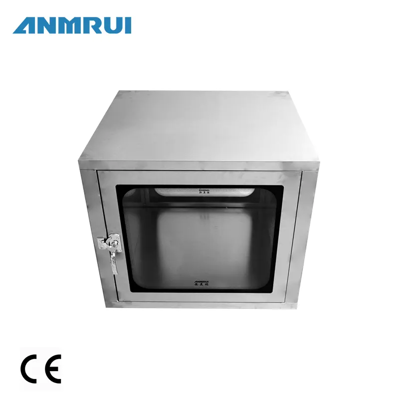 China Factory Price Air Cleaning Equipment Sus304 Class 100 Pass Box Transfer Window For Pharma Pharmaceutical   Medical
