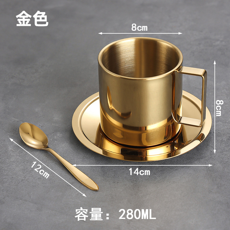 250ml Milan Coffee Cup (Gold)