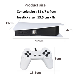 Jungepad GS5 เครื่องเล่นเกมมินิพร้อมคอนโทรลเลอร์ไร้สาย 2 ตัวชุดคอนโซลวิดีโอเกมในตัว 300 เกม - Product Image 4