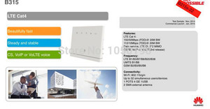 Mở khóa mới b315 B315s-22 với ăng-ten 4G LTE CPE Wifi Router Cat4 150 Mbps 4G router không dây với khe cắm thẻ Sim PK B310,E5172 - Product Image 4