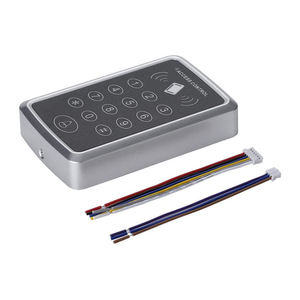 Sistema di controllo accessi porta senza contatto Wiegand RFID 26/34 di plastica Standalone tastiera Rfid controllo di accesso lettore