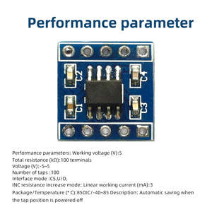 X9C104S Digital <strong>Potentiometer</strong> Module Board Module for DIY Electronic Component Tool Accessories