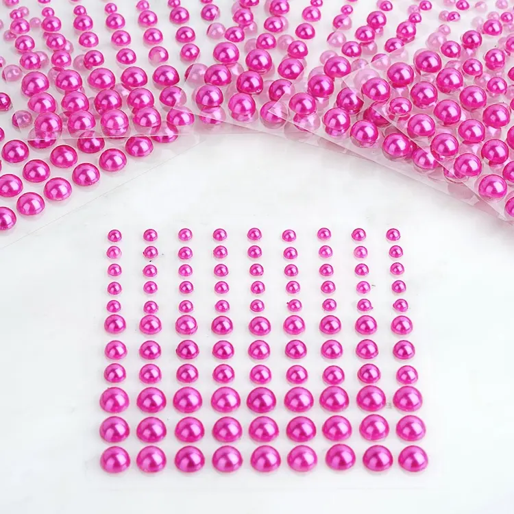99 piezas autoadhesivas de varios tamaños de perlas de diamantes de imitación acrílico DIY pegatinas para regalos promocionales y uso decorativo